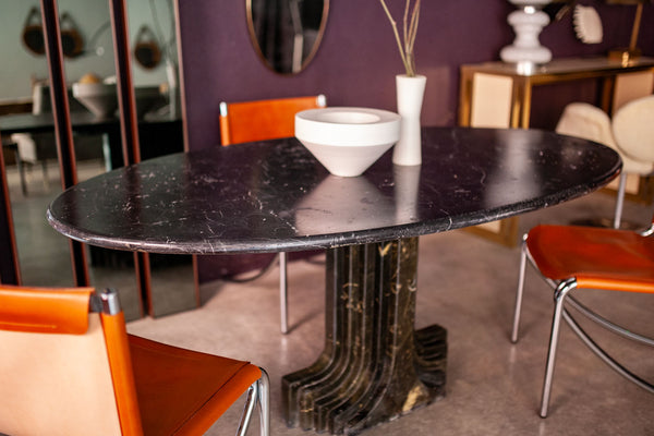 Samo' Black Marble Dining Table By Carlo Scarpa, Italy 70's – CCSS TM