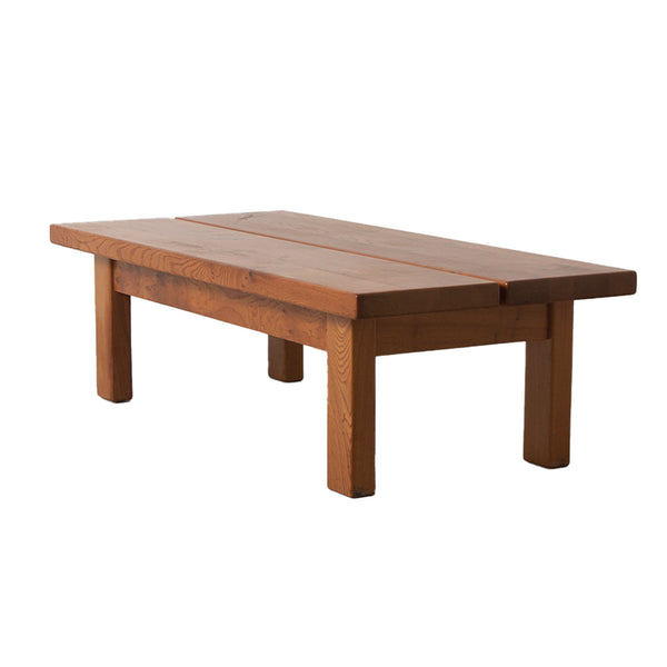 Maison Regain Elm Coffee Table France, 1970's