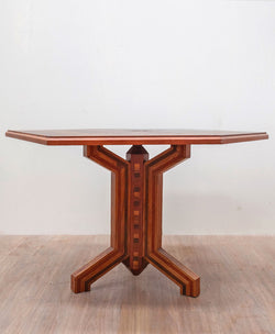 Layered wood table hand crafted by Monasteri, Italy c20th C