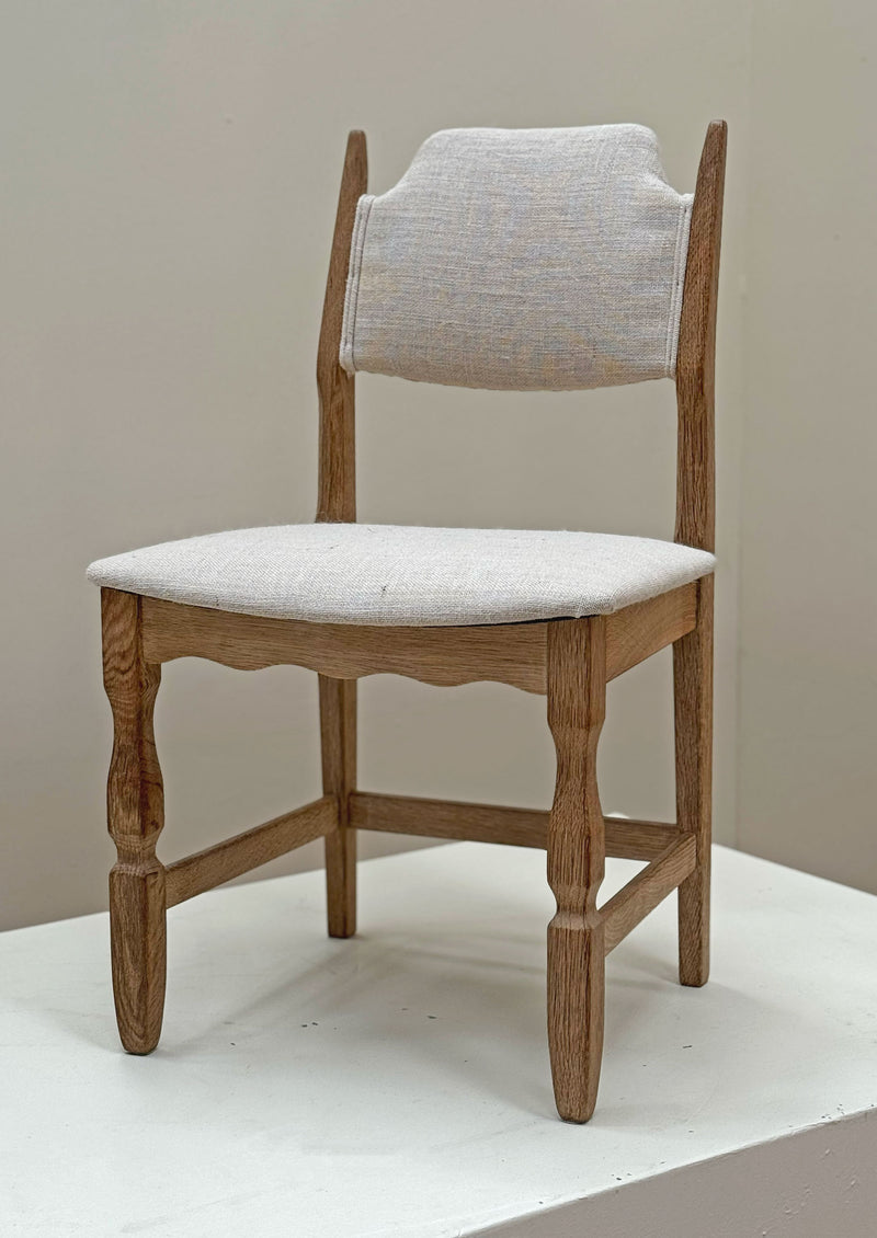 Razor Fabric Back Dining Chairs by Henning Kjærnulf, Danish 1960's