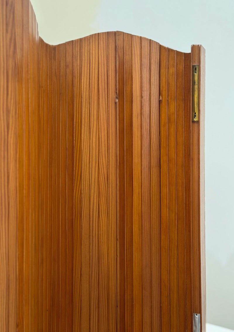 Curved Tambour Room Divider, France c.1930
