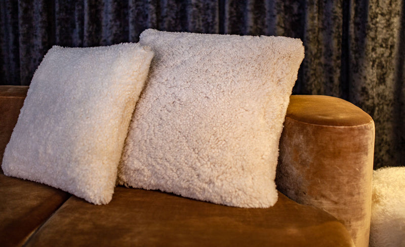 Luxurious Sheepskin Shearling Cushions