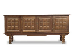 Brutalist Danish Oak Sideboard, 1960's