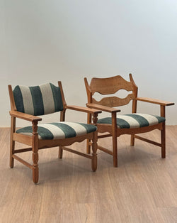 Razor Blade Armchairs by Henning Kjærnulf, Denmark, 1960s