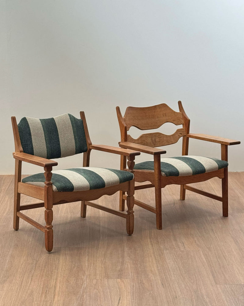 Razor Blade Armchairs by Henning Kjærnulf, Denmark, 1960s