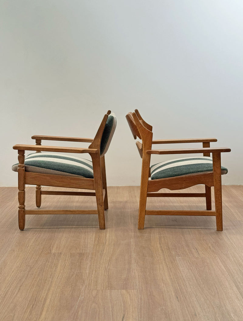 Razor Blade Armchairs by Henning Kjærnulf, Denmark, 1960s
