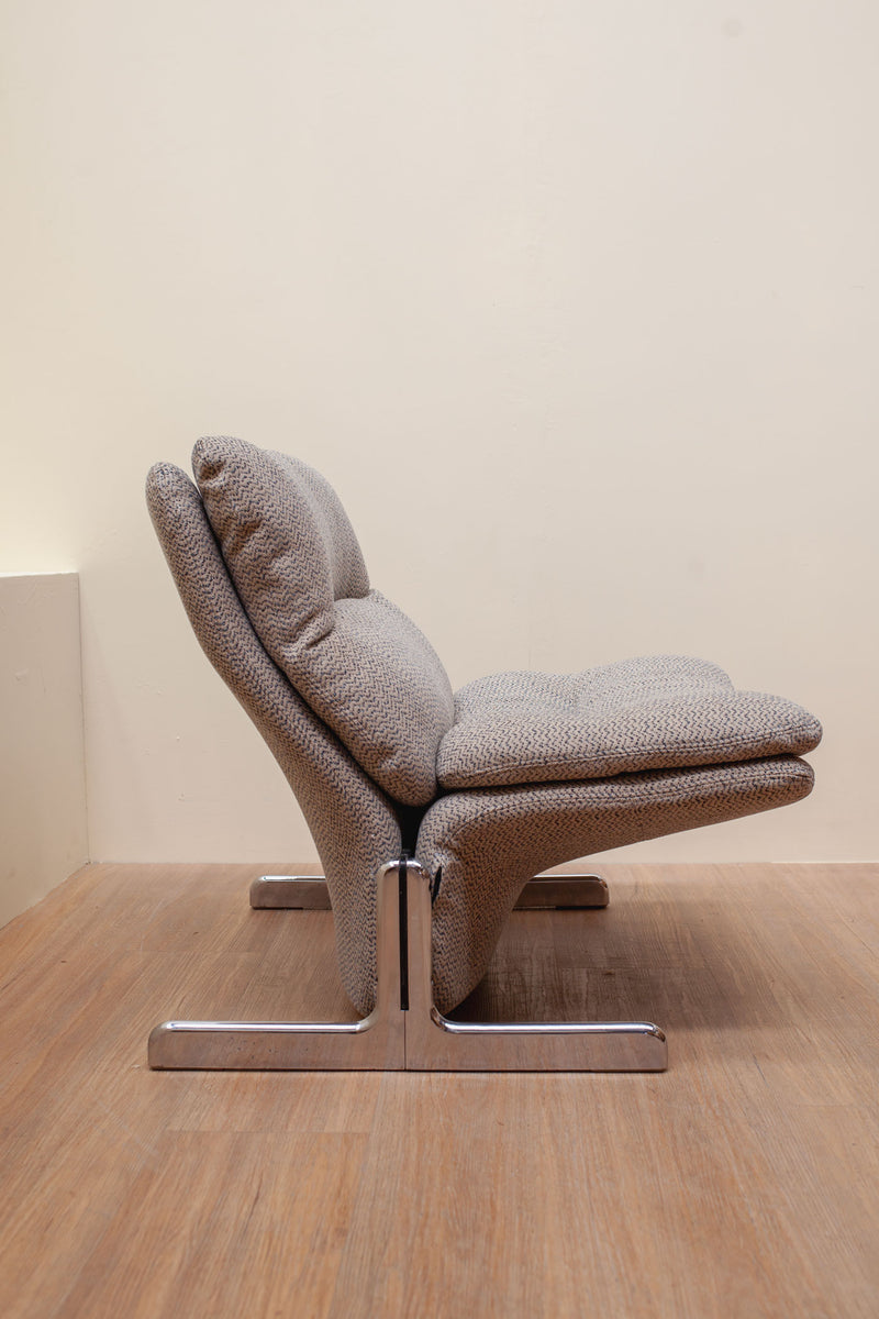 Brunati Sandwich Lounge Chair By Ammanati & Vitelli, 1970's