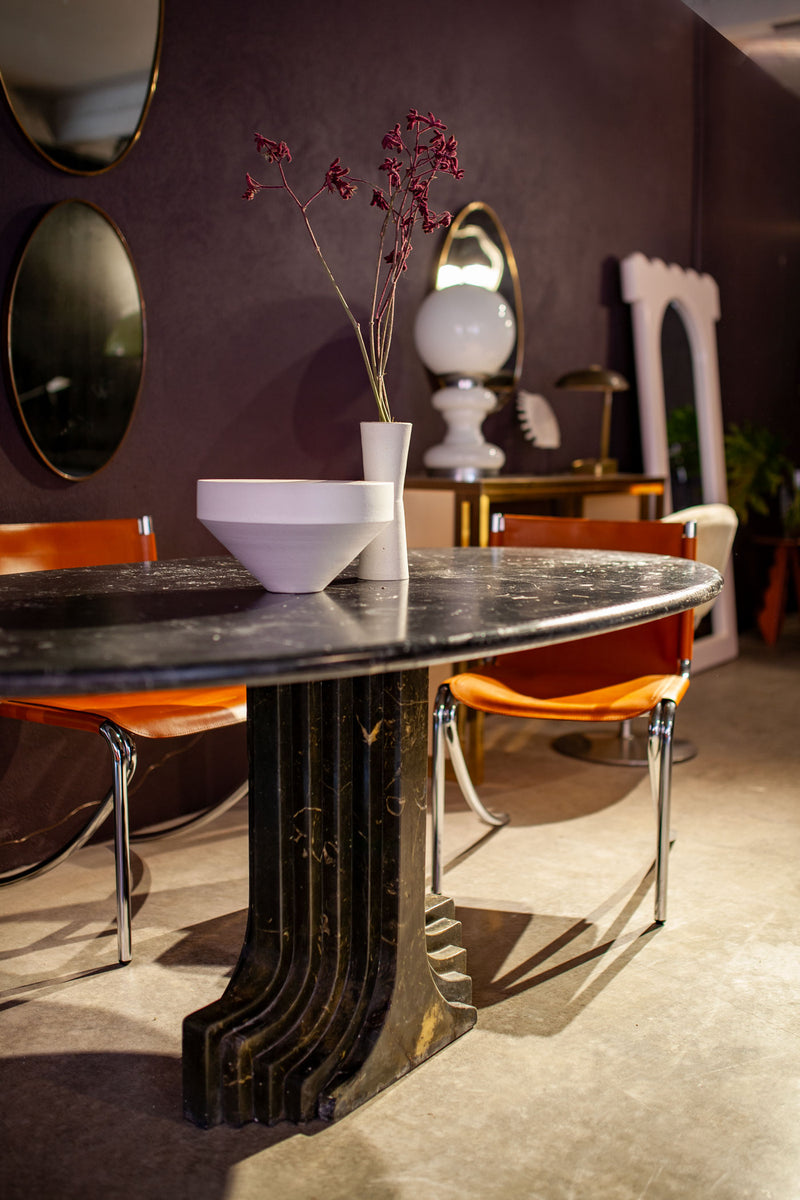 Samo Table ‘Samo’ Black Marble Dining Table By Carlo Scarpa, Italy 70's – CCSS TM