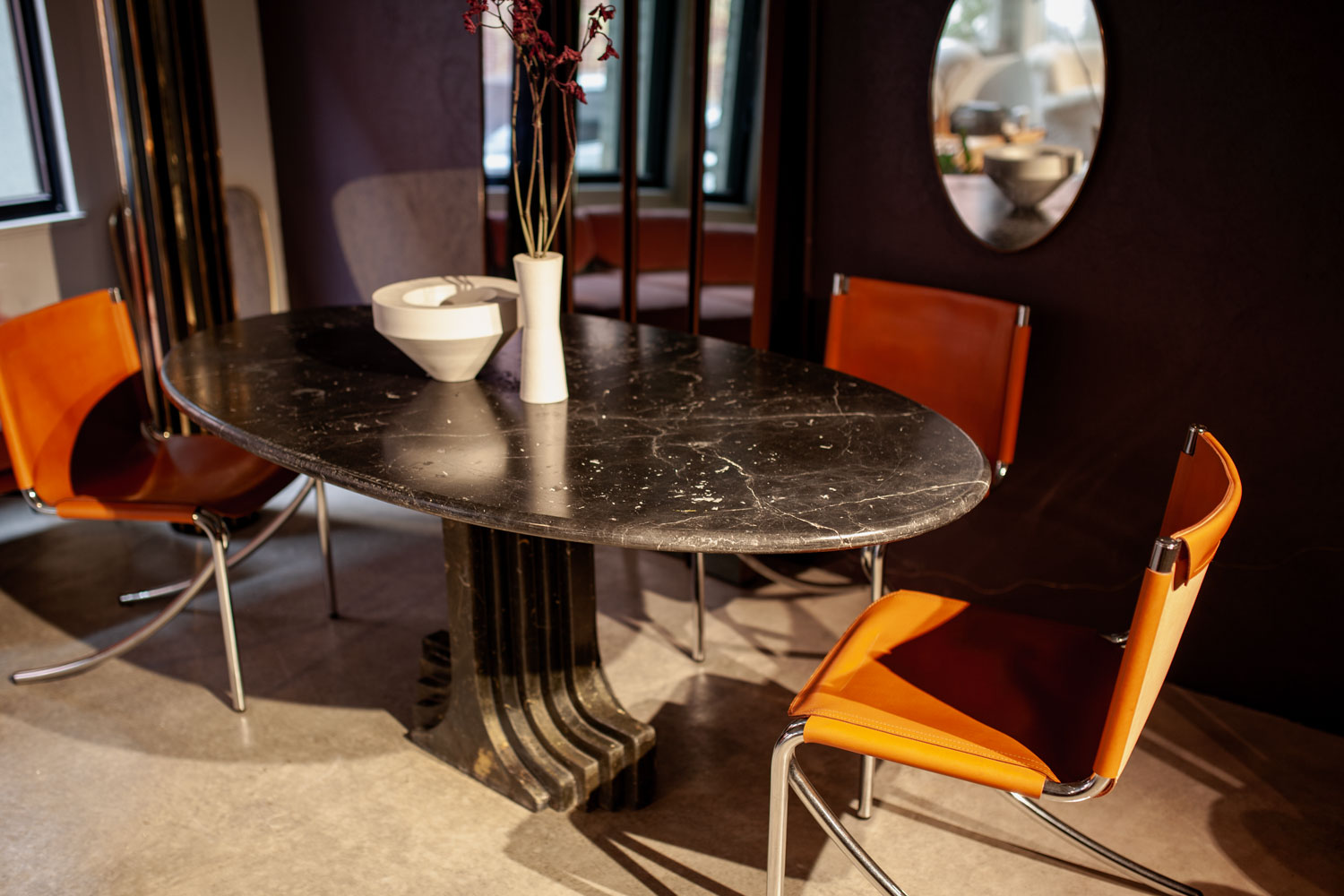 ‘Samo’ Black Marble Dining Table By Carlo Scarpa, Italy 70's – CCSS TM