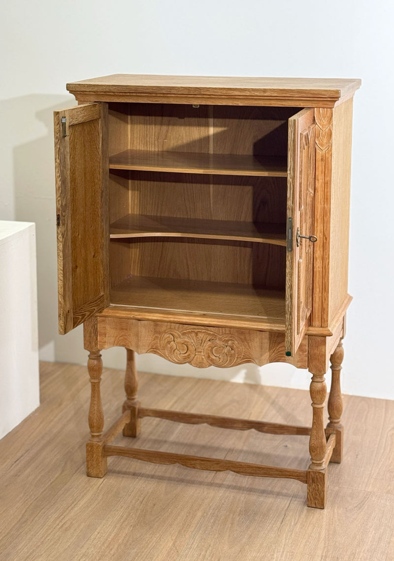 Chevron Oak Cabinet, Danish 1960's