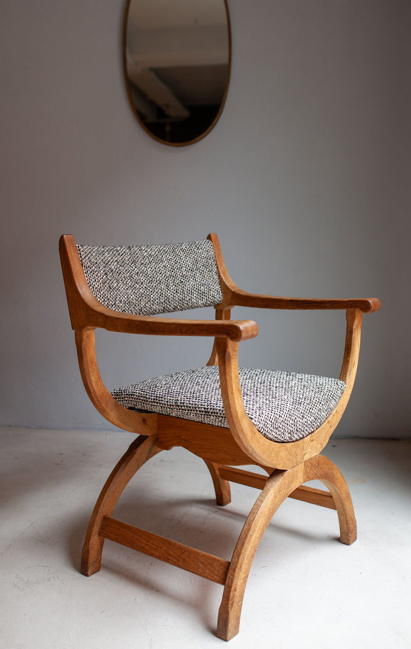 Henning Kjærnulf Kurul Chair, Denmark, 1970's