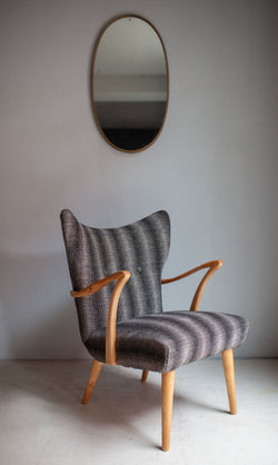 Bergere Wing Cocktail Chair, Swedish, c50's