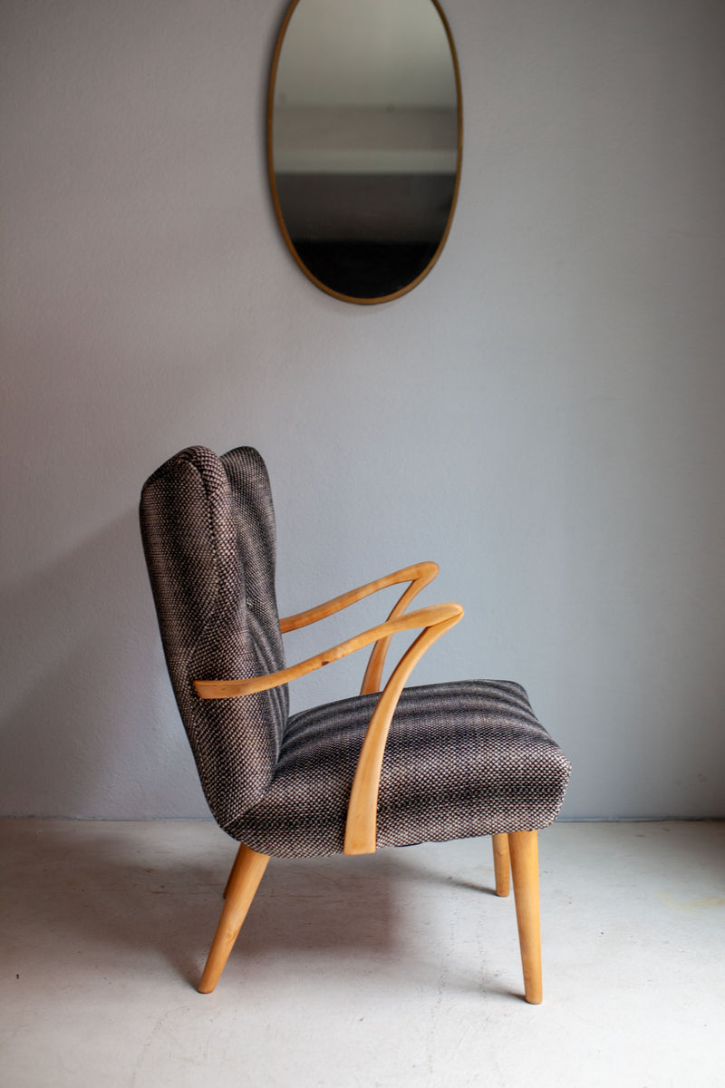 Bergere Wing Cocktail Chair, Swedish, c50's