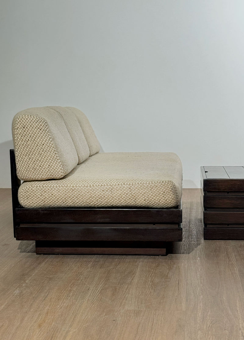 Maison Regain Sofa & Table, France, 1970's
