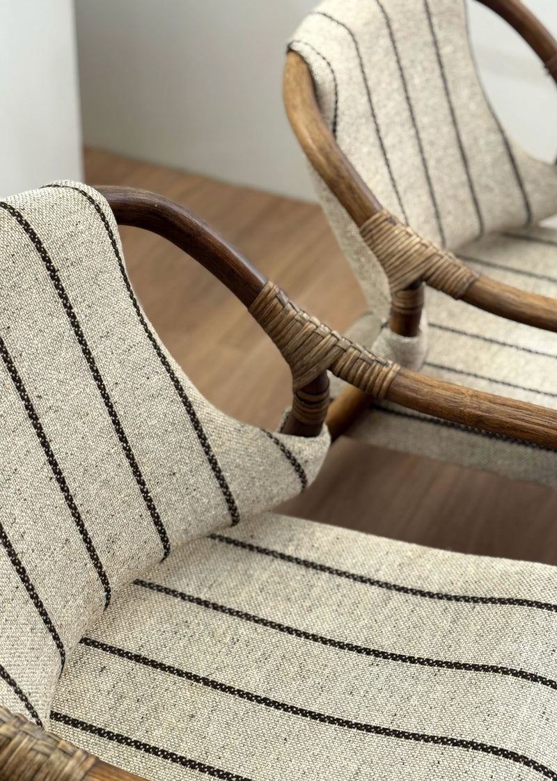 Manilla Arm-Chairs in Bamboo, Denmark, 1960s,