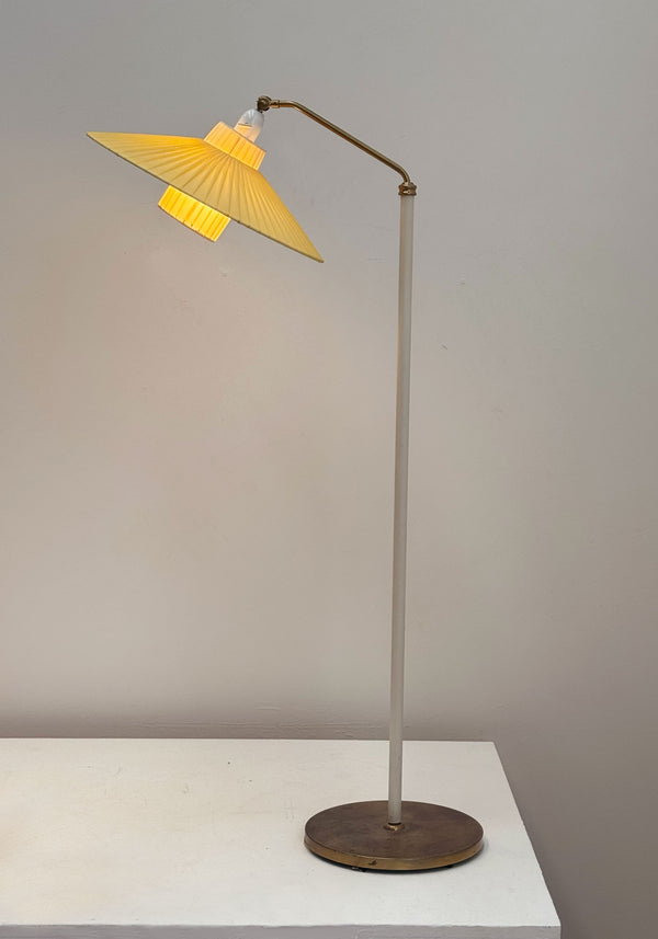 Pleated Scandinavian Floor Lamp, 1950's