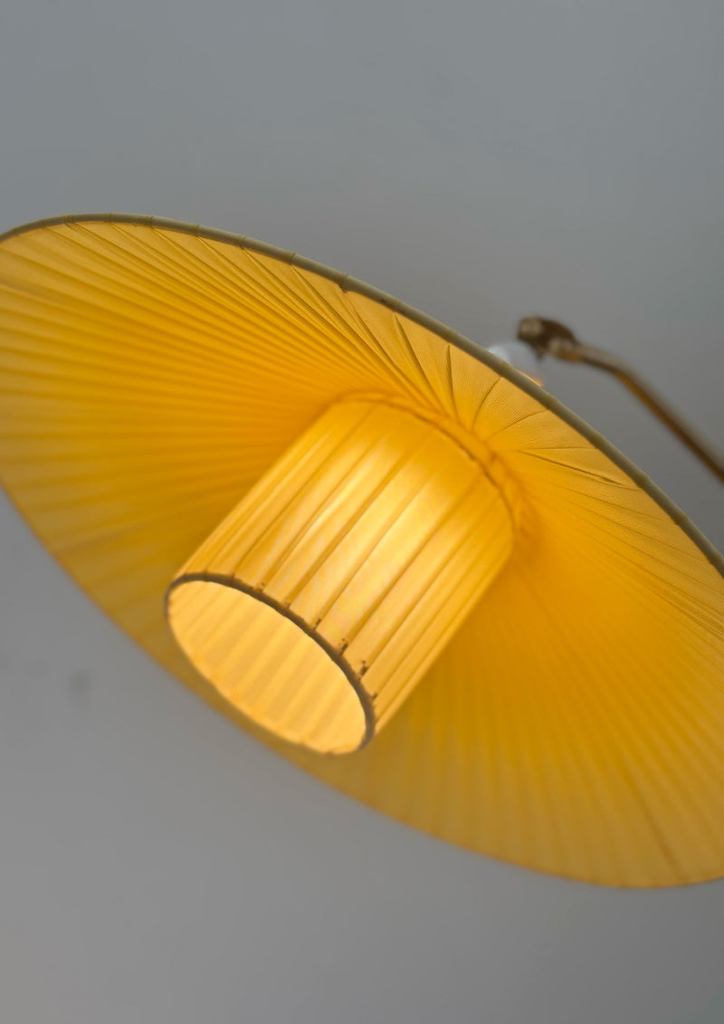 Pleated Scandinavian Floor Lamp, 1950's