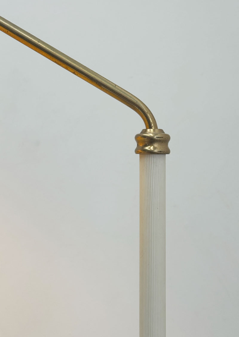 Pleated Scandinavian Floor Lamp, 1950's