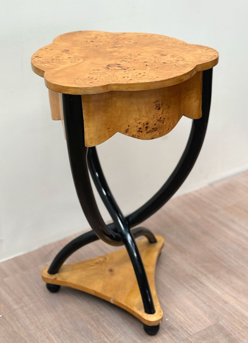 Birch, Art Deco Side Table, Scandinavian