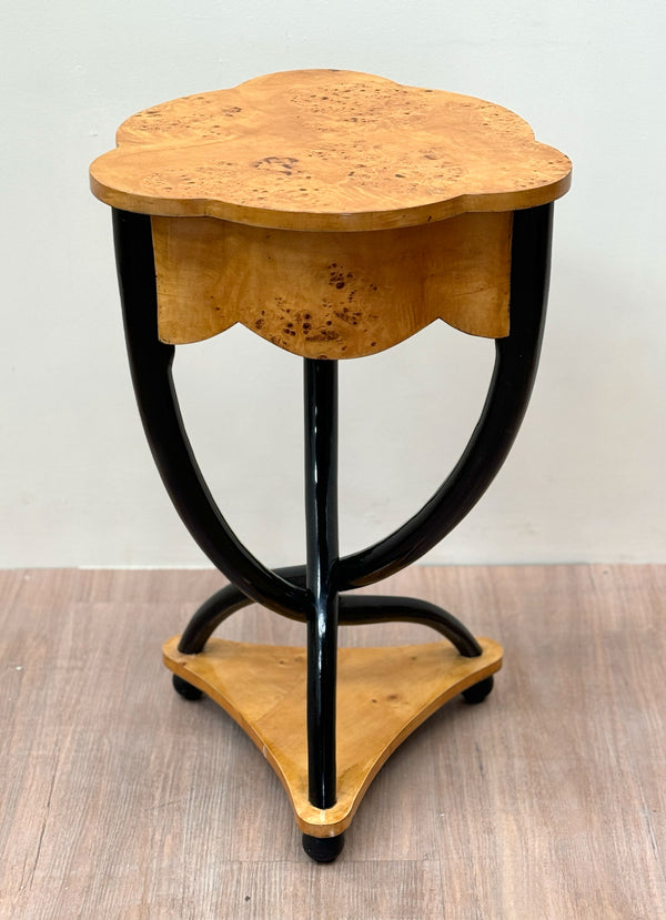 Birch, Art Deco Side Table, Scandinavian