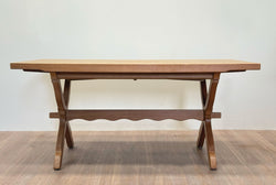 Oak Folk Dining Table by Henning Kjærnulf, 1960's