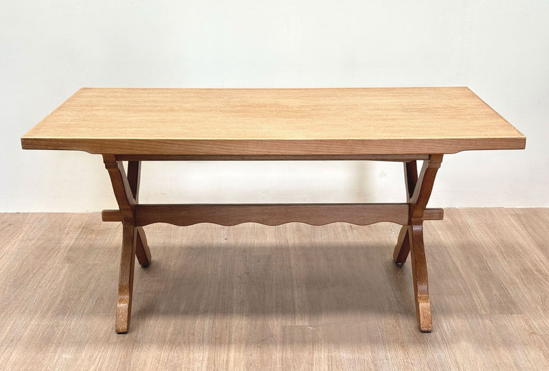 Oak Folk Dining Table by Henning Kjærnulf, 1960's