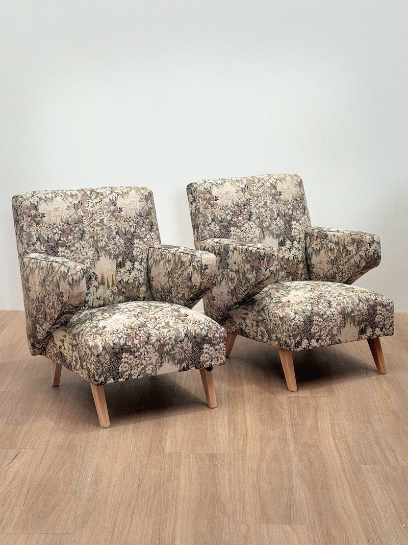 Pair of Modernist Armchairs, 1950's