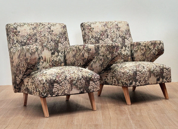 Pair of Modernist Armchairs, 1950's
