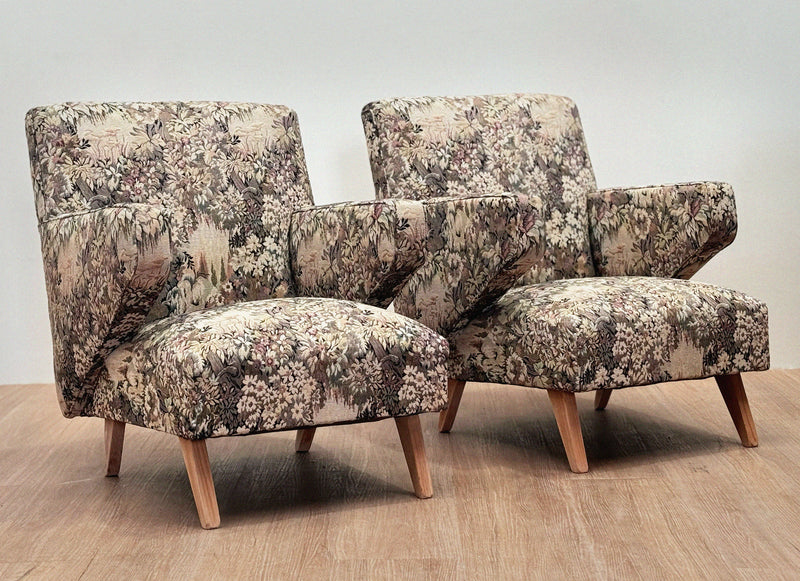 Pair of Modernist Armchairs, 1950's