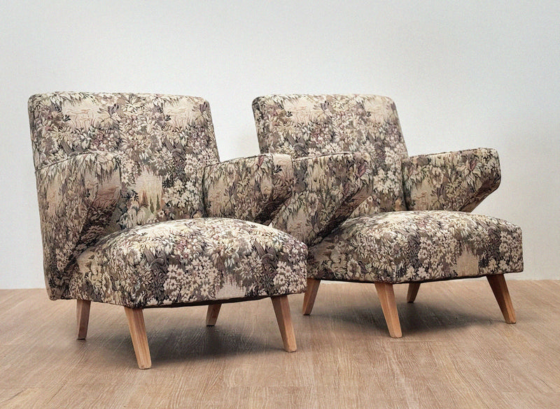 Pair of Modernist Armchairs, 1950's