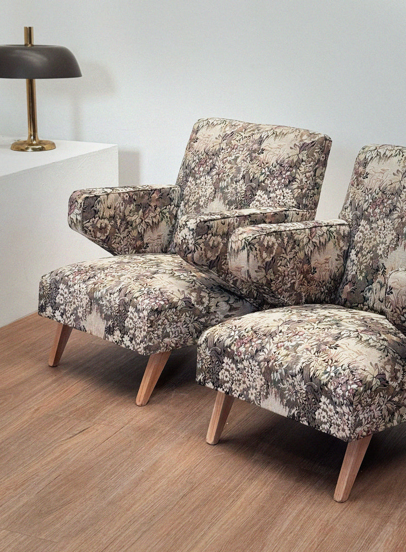 Pair of Modernist Armchairs, 1950's