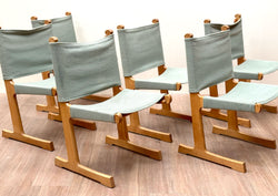 Vintage Danish Modern Oak Dining Chairs by Ditte & Adrian Heath