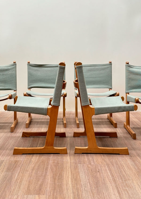 Vintage Danish Modern Oak Dining Chairs by Ditte & Adrian Heath