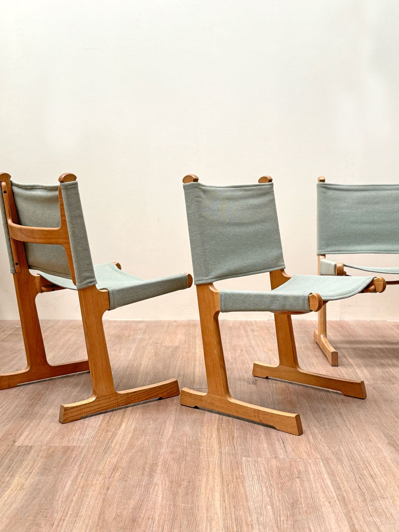 Vintage Danish Modern Oak Dining Chairs by Ditte & Adrian Heath