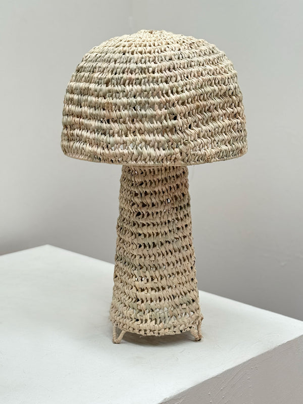 Raffia Table Lamp, French 1970's
