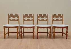 Razor Back Dining Chairs by Henning Kjærnulf, Danish