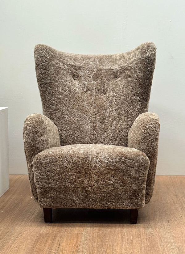 Sheepskin Chair by Fritz Hansen, Denmark, 1930's