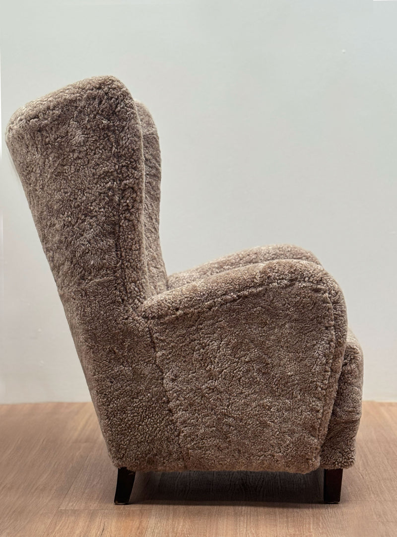 Sheepskin Chair by Fritz Hansen, Denmark, 1930's