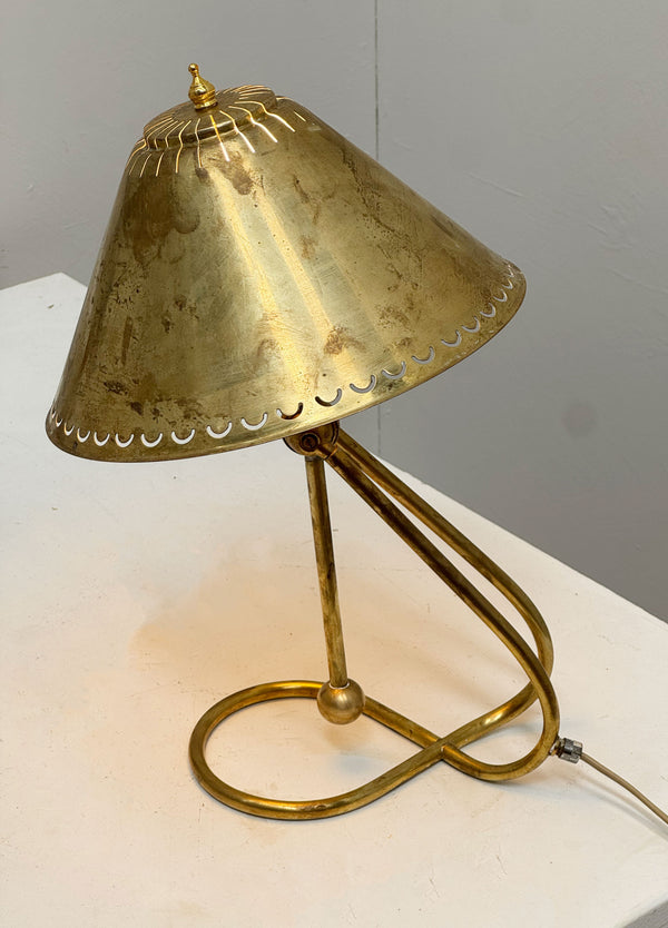Brass Gimble Table Lamp, Denmark c1960's