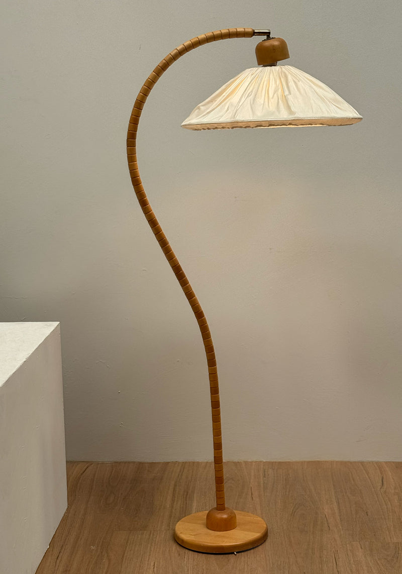 Markslöjd Swedish Bentwood Floor Lamp, 1970's