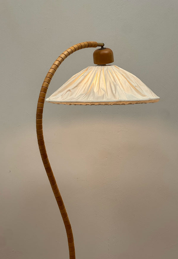 Markslöjd Swedish Bentwood Floor Lamp, 1970's