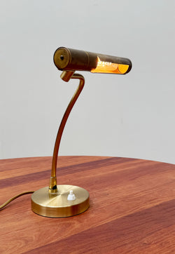 Swedish Modern Bankers Lamp by Asea, 1940's