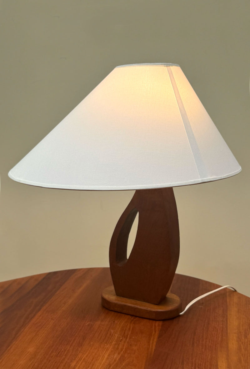 Organic Shape Teak Lamp Danish, 1960's