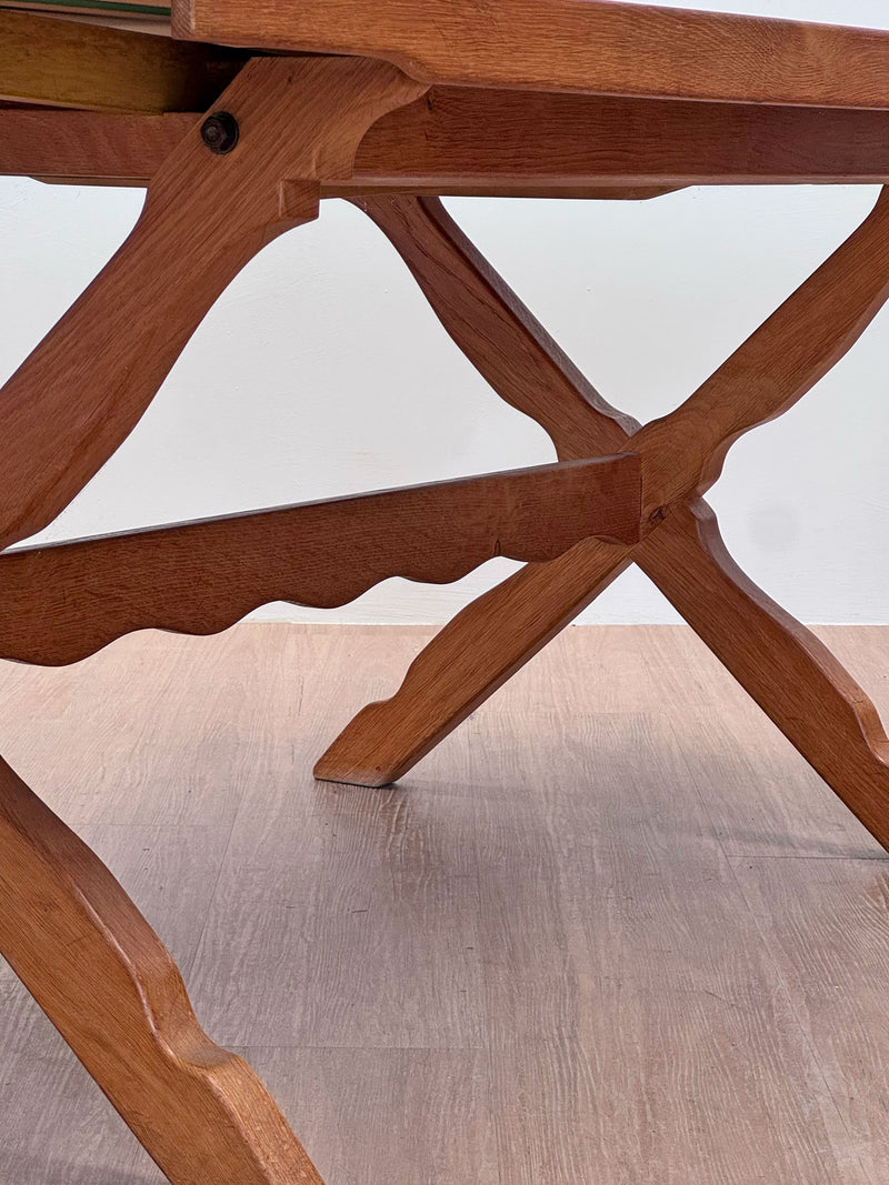 Oak Folk Dining Table by Henning Kjærnulf, 1960's