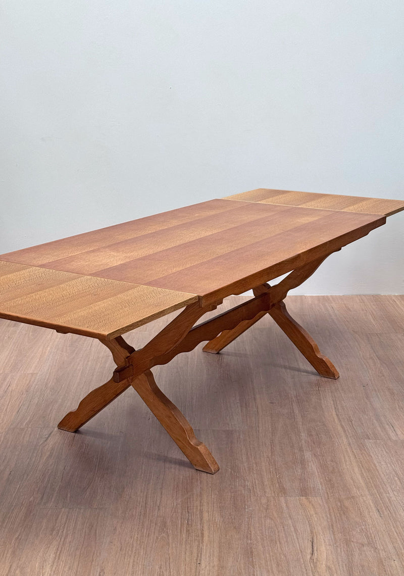 Oak Folk Dining Table by Henning Kjærnulf, 1960's