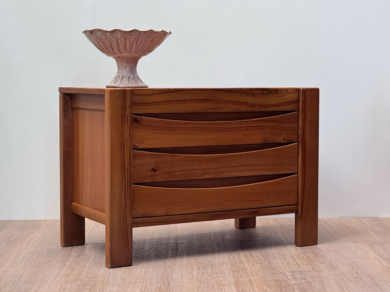 Maison Regain Chest of Drawers in Solid Elm, French 1970's