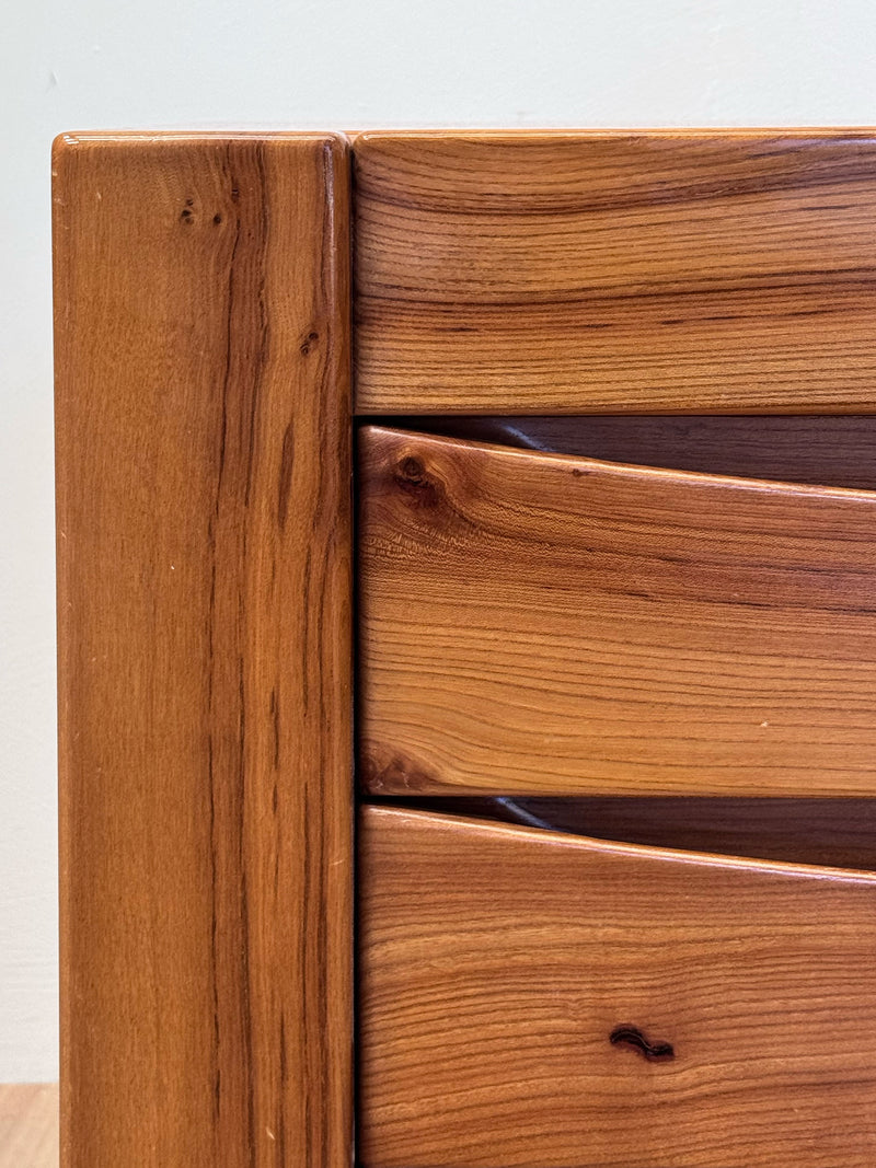 Maison Regain Chest of Drawers in Solid Elm, French 1970's