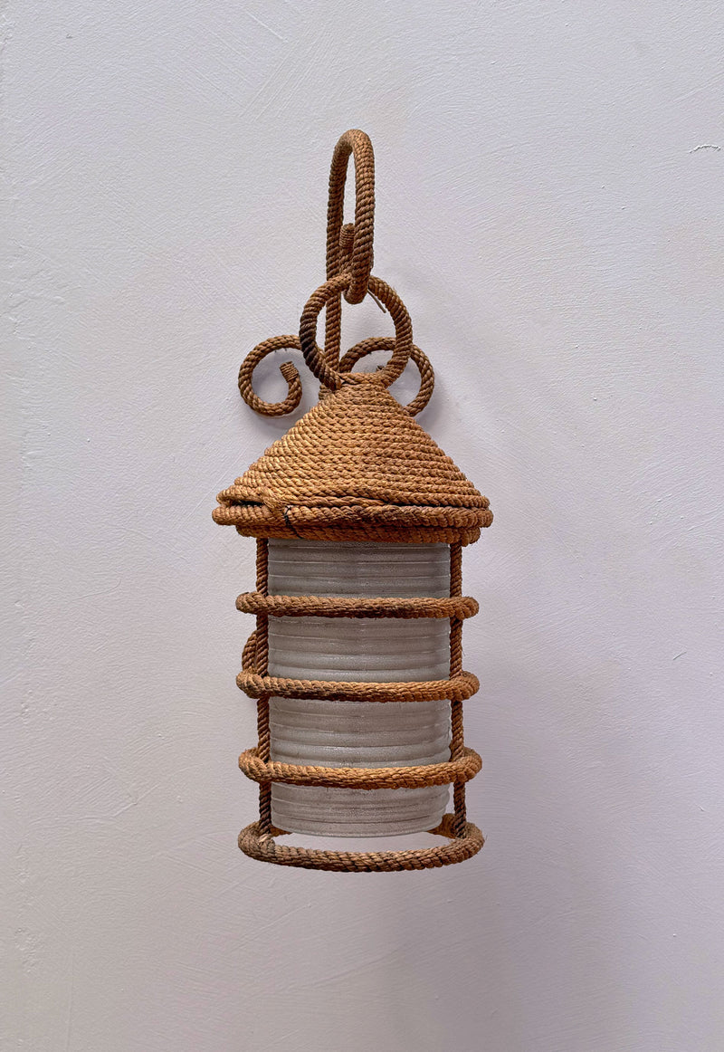 Rope Wall Sconce attributed to Audoux Minet, France c1950