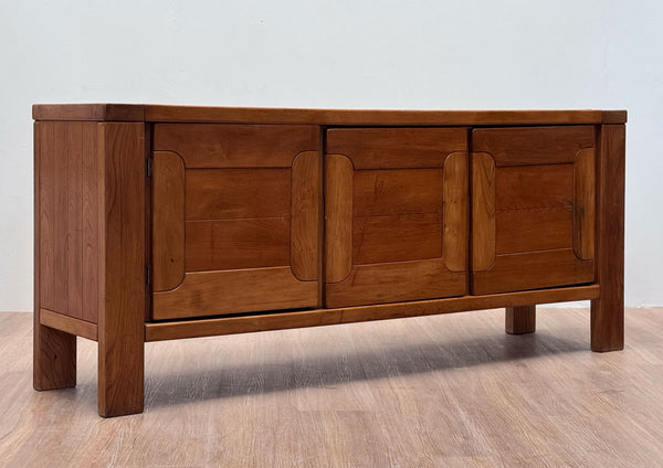 Maison Regain Solid Elm Sideboard, France, 1970's