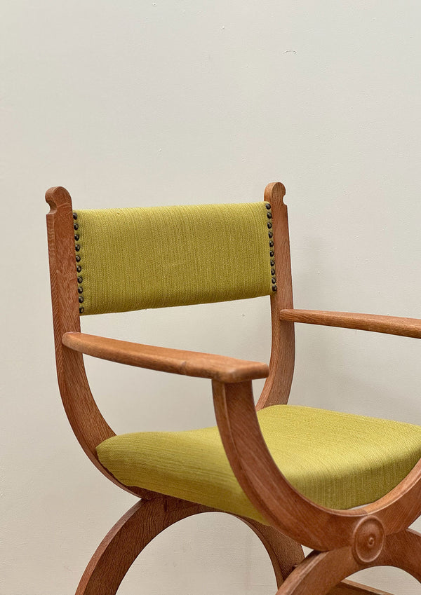 Original Henning Kjærnulf Kurul Chair, Denmark, 1970's